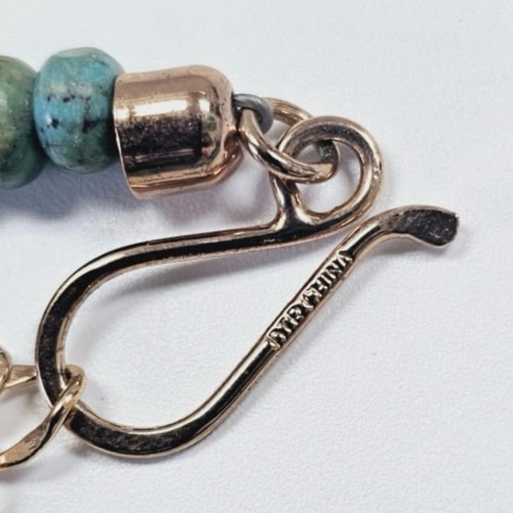 DTR Jay King Turquoise & Copper Bib Necklace 20" - Picture 5 of 5